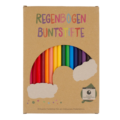 10 Regenbogen-Buntstifte - Hautfarben