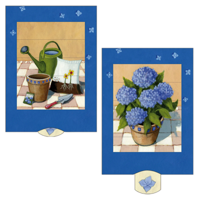 Lebende Karte - Blumentopf